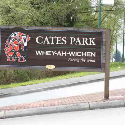 Cates Park / Whey-ah-Wichen sign