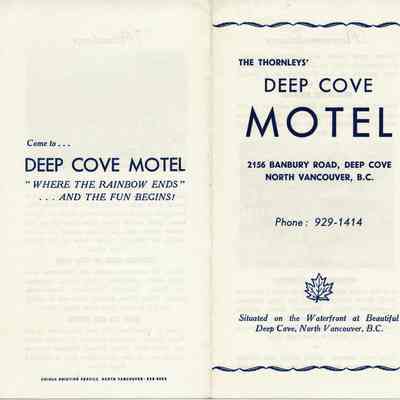4222 - OBJECT Deep Cove Motel brochure 2 sides .tif