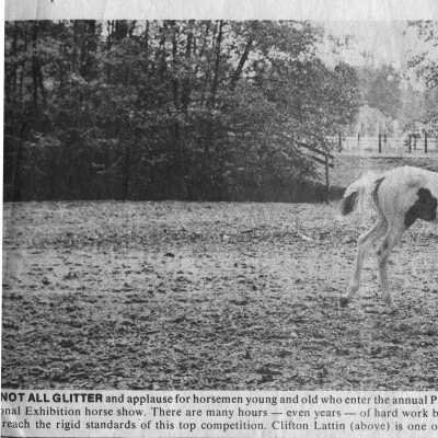 Clifton Lattin with pony Aug 20, 1975