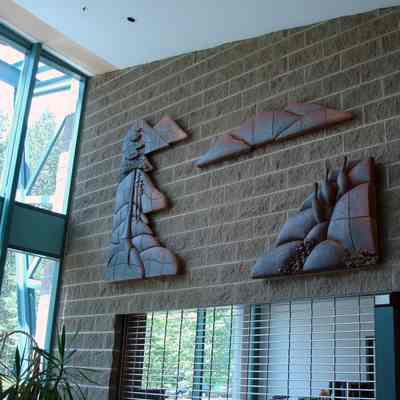 Environment Canada Building wall relief
