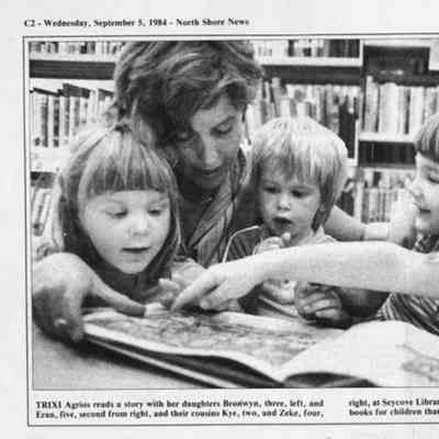 4435 - Seycove Library - Trixi Agrios and kids- NS News 1984-09-05.tif