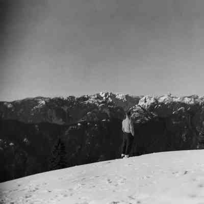Gwynn Jenkins on Mt Seymour c1950s