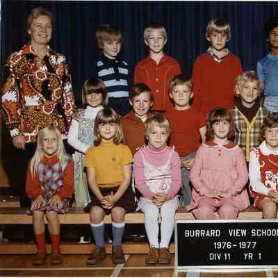Burrard View School Div 11, Yr 1, 1976-77