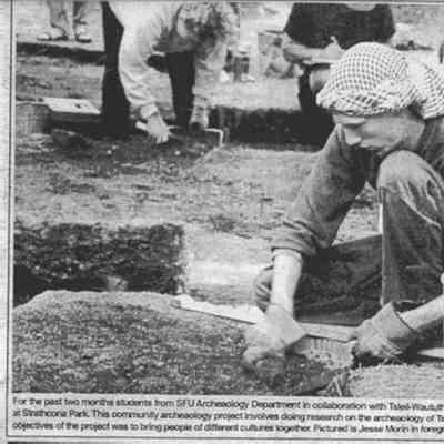 4437 - Strathcona Park archeaology dig- DC Crier- Janine Coney pic- Aug 2000.tif