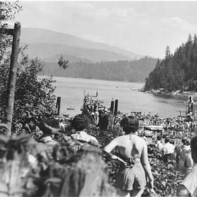 Deep Cove Regatta, Deep Cove scenes, Deep Cove Hotel sign, Gallant Ave with snow