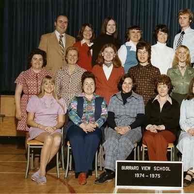 Burrard View School Teachers 1974-75