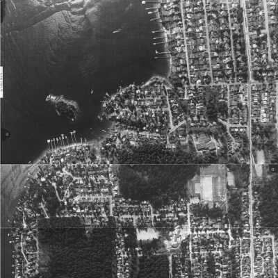 Deep Cove Aerial shot