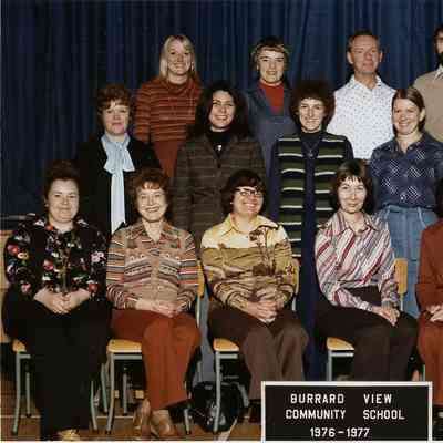 Burrard View School Teachers 1976-77