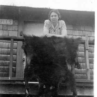 3717 - Woman with bearskin rug.tif
