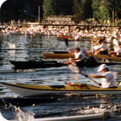 3134 - Deep Cove, kayak race 1990s.tif