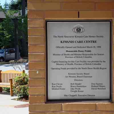 Kiwanis Care Centre info sign - 4