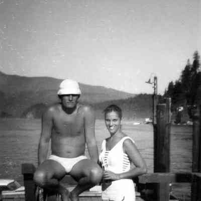 3750 - Dutch & Joyce Oostouder on Gov't Wharf 1958c.tif