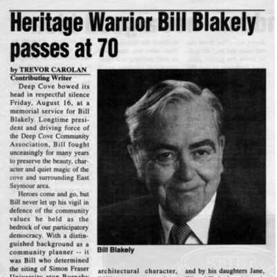 Bill Blakely, DC Crier Sept 1996