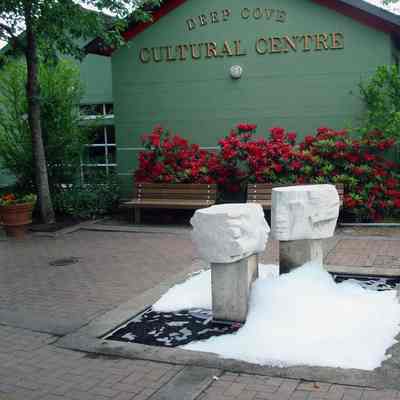 Deep Cove Cultural Centre - fountain with suds