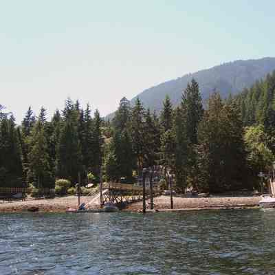 Indian Arm - Orlomah Beach - view from water - 2