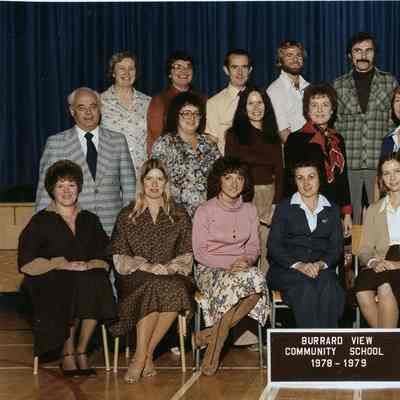 Burrard View School Teachers 1978-79