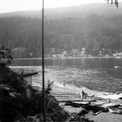 Water skiing, 1956