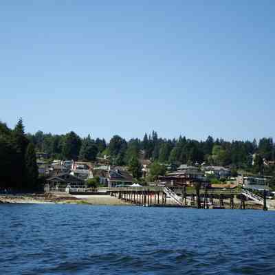 Dollarton waterfront - view from water - 1
