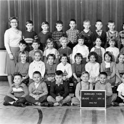 Burrard View School Gr 1 Div 2, 1962-63