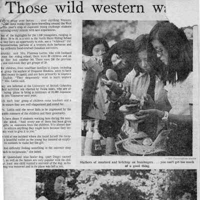 Japanese Students Clipping c1974