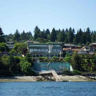 Dollarton waterfront - view from water - 2