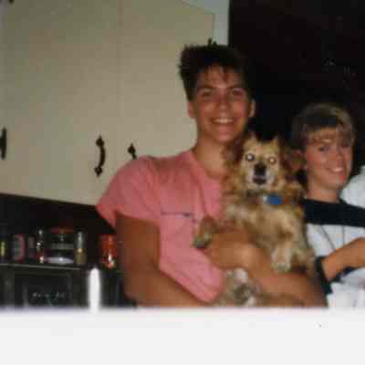 3073 - Dalton Family James, Dianna, Rob, Lynda dog Quincy c1986.tif