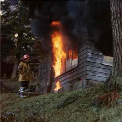 House fire demonstration - 1