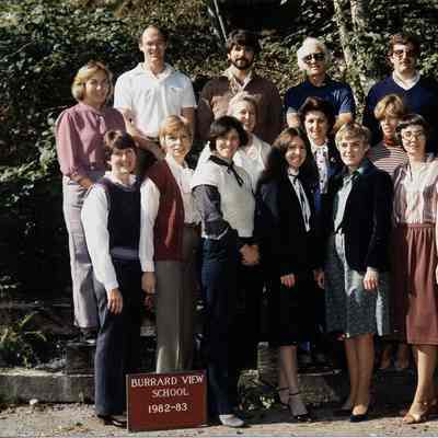 Burrard View School Teachers 1982-83