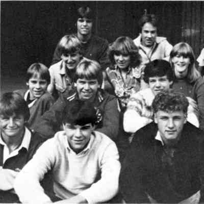 3730 - Group of students, Windsor yearbook 1984.tif