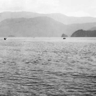 Deep Cove from boys camp playground 1948