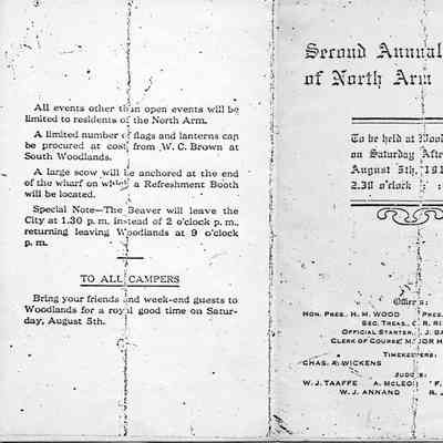 4120 - Indian Arm - 2nd Annual Regatta 1911 - 2 sides.tif