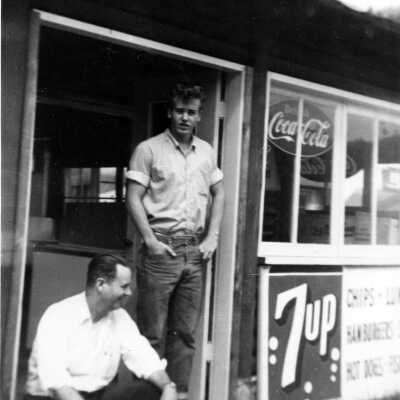 George (left) & Bud (right) Collis at Log Cabin Inn