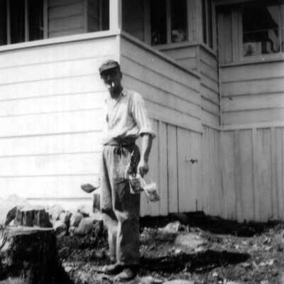 Jack Dalgliesh maintaining the property