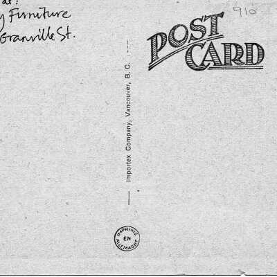 OBJECT Capilano River postcard