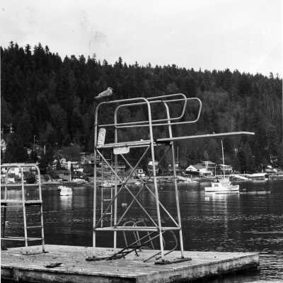 Diving Platform in use c 1970's