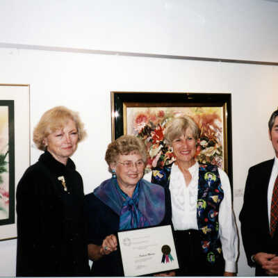 Judy Dennis Volunteer Award - Lee, Pat Morrice, Carol, Trevor Carolan.