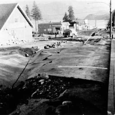 Gallant Avenue after flood, 1957