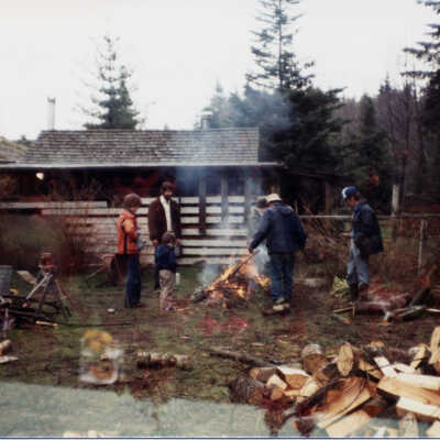 Bemister home, yard fire