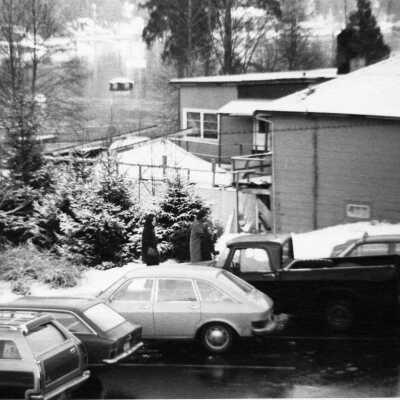 Site prior to Cultural Centre behind