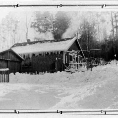 Stirrat General Store with icicles