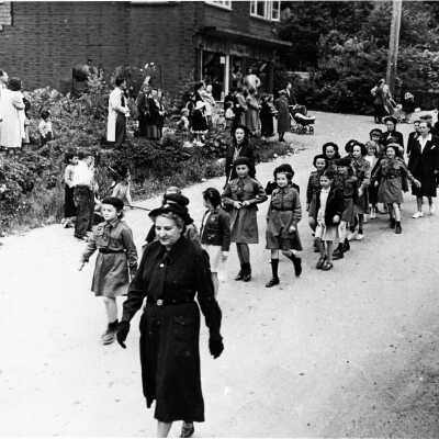 May Day Parade, 1st time Brownies & Guides in parade