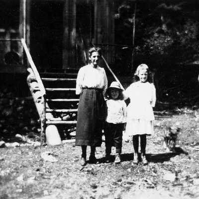 Mrs Moore and two daughters