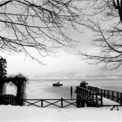 Quarries Lodge View with Snow
