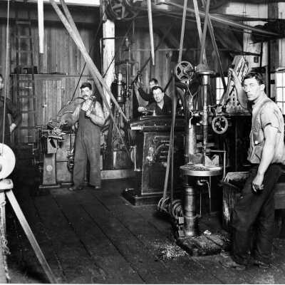 Dollar Mill Interior of Machine Shop Aug 1918