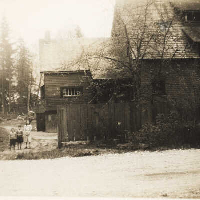 Moore's first house, side view