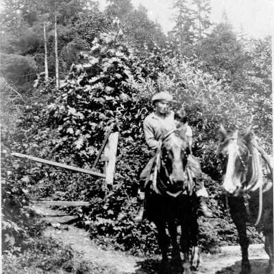 Lillian George with Grandfather, Joseph Thomas