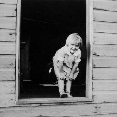 Kit Penny in doorway