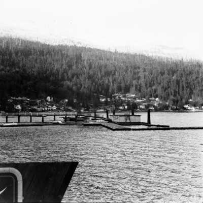 Government Wharf and Marina, Mt. Seymour in Winter