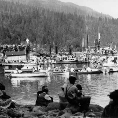 View from shore to Government wharf
