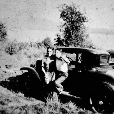 Tsleil-Waututh Nation boys with car